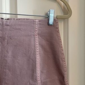 Lilac denim mini skirt